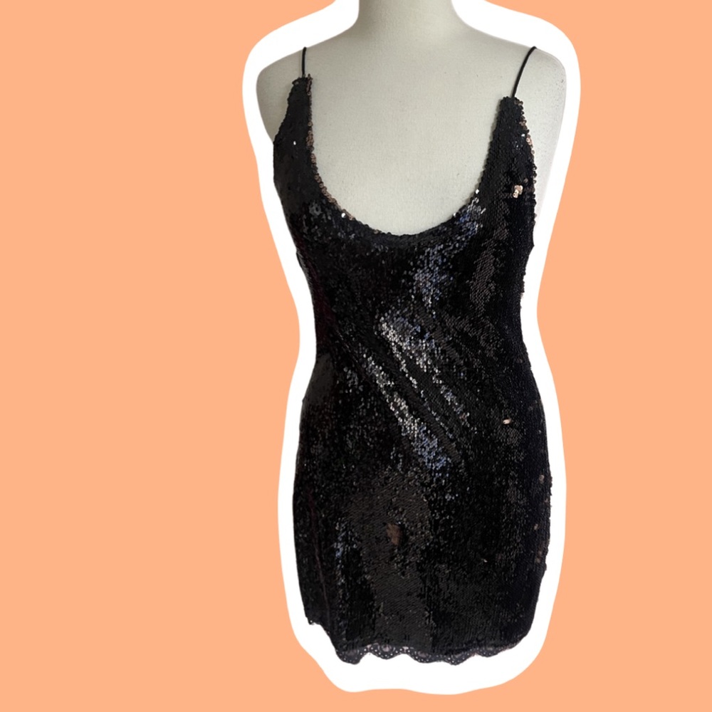 Free People sequin mini party dress